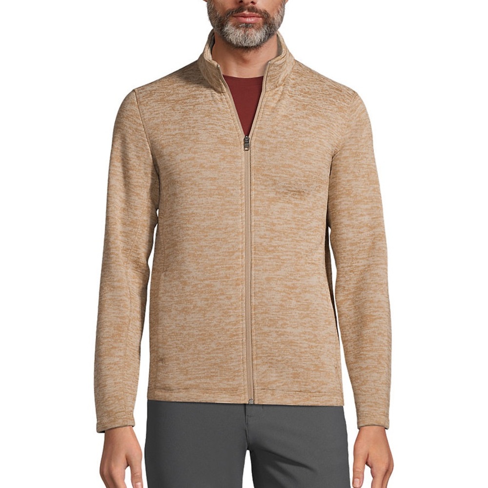 LANDS END Full Zip Fleece Jacket NWT